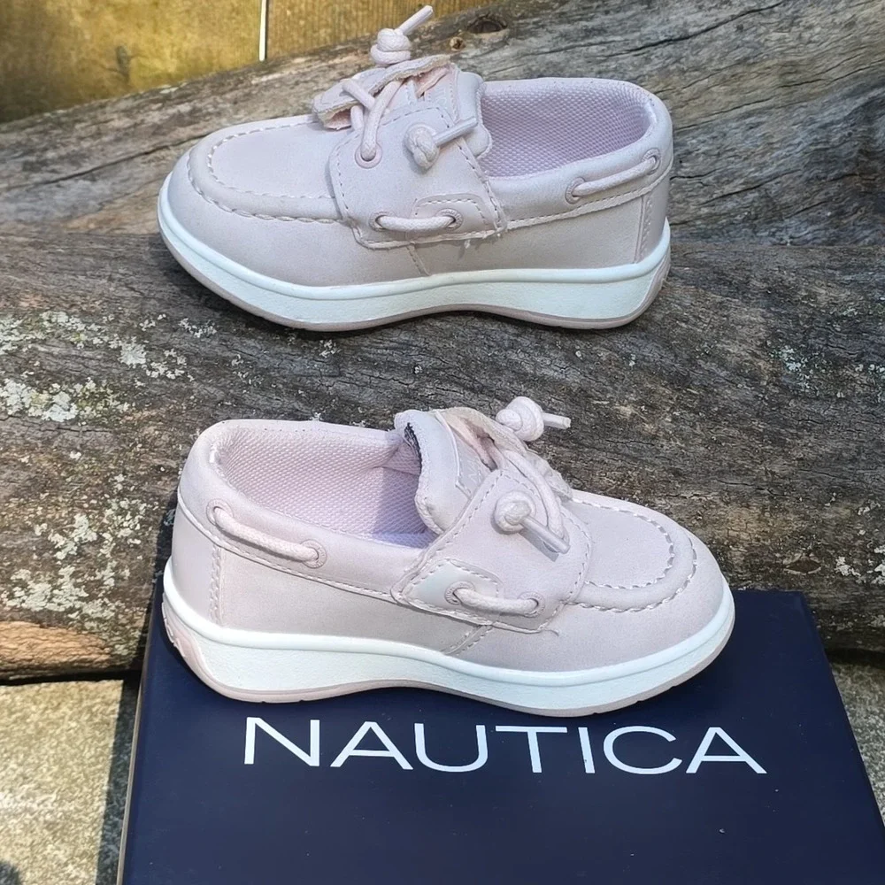 Nautica Toddler Girl Blush Pearl Oxfords US‎ Size 6 Boat Shoes